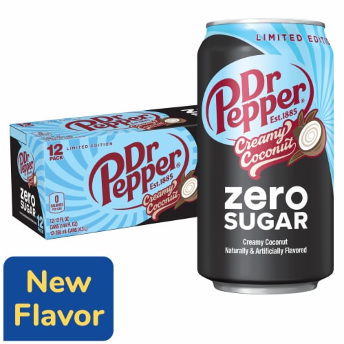 Dr Pepper Creamy Coconut Zero Sugar Soda - Easy Pick